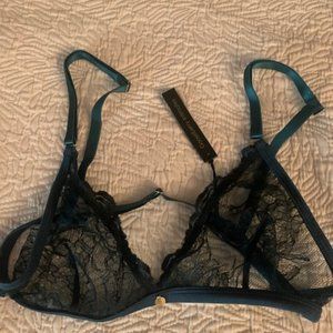 Gooseberry YOU Triangle Bra and Thong Emerald - new with tags